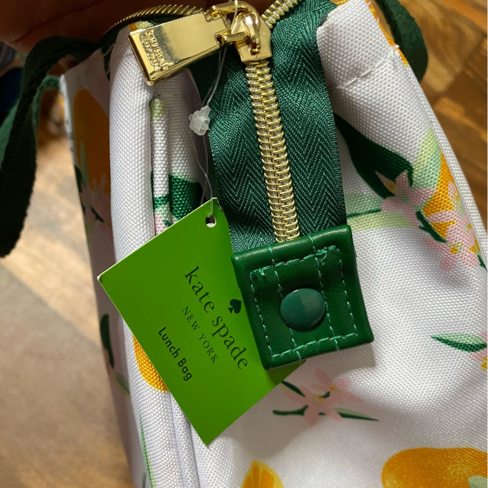 NWT Kate Spade • Orange Citrus Insulated Lunch Bag - Picture 6 of 11